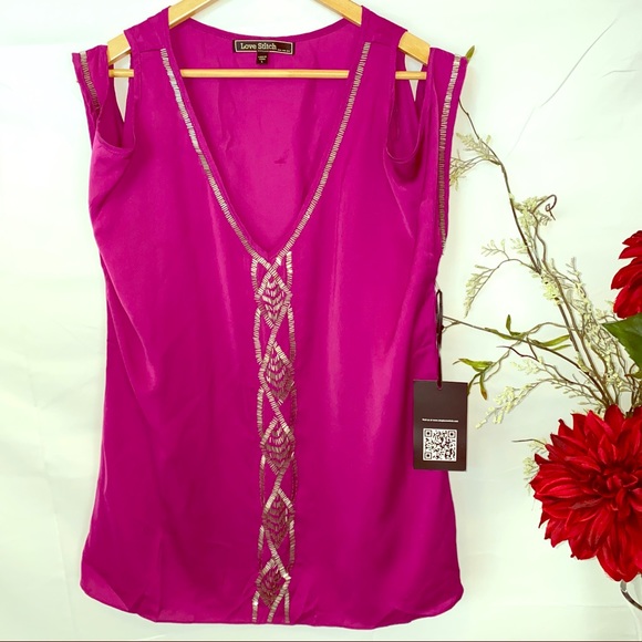 LOVE STICH Embroiled Top size L - Picture 1 of 8